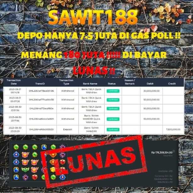 SAWIT188 Pasti Lunas